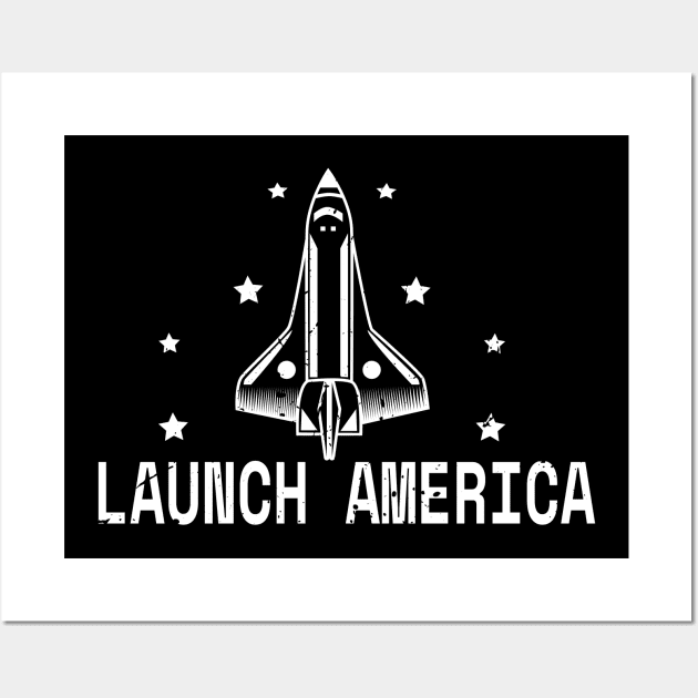 Launch America Wall Art by Vanilla Susu